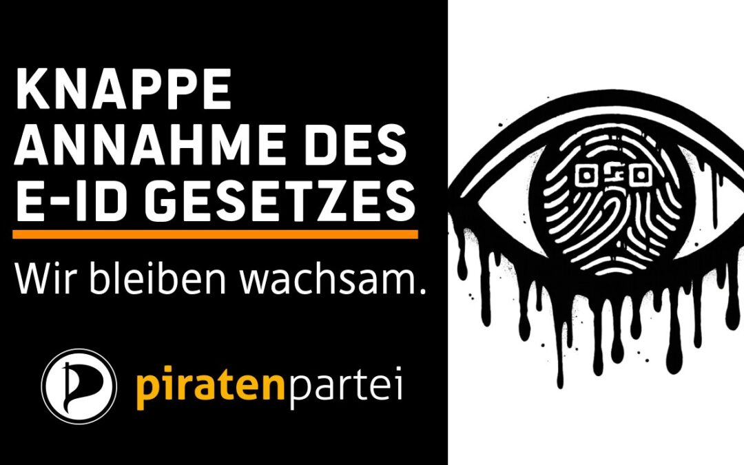 Knappe Annahme des E-ID-Gesetzes: Die Piratenpartei bleibt wachsam